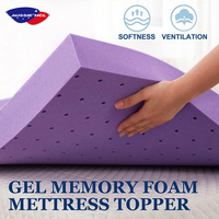 Matelas en mousse à mémoire de forme haute densité près de chez moi, surmatelas en gel 140x200 pour lit double/queen