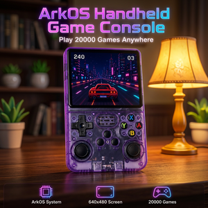 Console de jeu portable rétro R36S en gros d'usine, écran IPS 3,5 pouces, système ArkOS Linux, 1 Go de RAM, lecteur de jeux vidéo portable OEM - Product Image 1