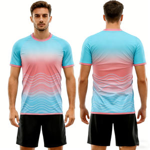 Camisetas Deportivas Sublimadas Personalizadas para Equipos, Cuello Redondo, Camisetas de Voleibol Lisas, <span class=keywords><strong>Camiseta</strong></span> de Fútbol China 2026 - Product Image 3