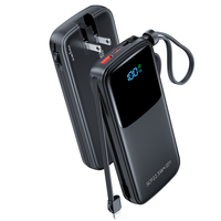 Chargeur portable d'usine d'origine 2025, nouvelle génération, grande capacité, prise AC, affichage numérique, charge rapide, batterie externe 20000mAh, ultra-mince