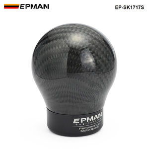 Pommeau de levier de vitesse en aluminium EPMAN en fibre de carbone véritable pour Honda VW BMW EP-SK1717S - Product Image 3