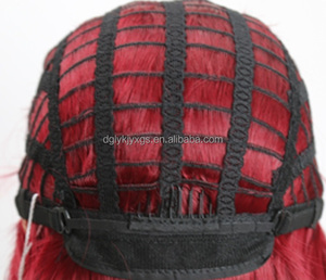 Peluca Corta Bobo Para Mujer Color Rojo Vino Para Fiesta De Cosplay Al Por Mayor Fibra Sintética Resistente Al Calor De Alta Temperatura - Product Image 5