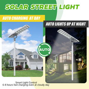 Lampadaire solaire tout-en-un étanche IP65 200W, lampe solaire intégrée pour une utilisation en extérieur dans les jardins, les routes, les paysages - Product Image 3