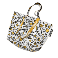 Sac en PP tissé laminé imperméable réutilisable pour le stockage du linge, promotionnel, en gros, résistant, avec logo