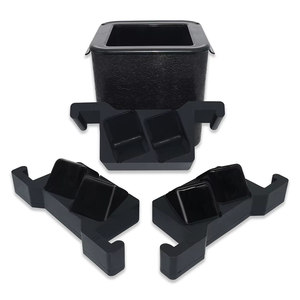 Cao Cấp 4 Khoang 2.5 Inch Lớn <span class=keywords><strong>Ice</strong></span> Sphere Khay Pha Lê Rõ Ràng Whiskey Cocktail Uống <span class=keywords><strong>Ice</strong></span> Ball Maker Khuôn Lưu Trữ <span class=keywords><strong>Ice</strong></span> Cream Công Cụ - Product Image 5