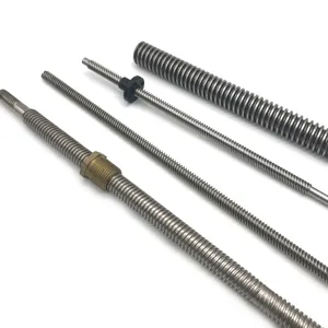 Cnc כדור בורג T22 T8 T10 T20 8Mm 8Mm כדור בורג 14Mm 16Mm 20Mm 32mm 400Mm 1000 Mm עופרת בורג טרפז הברגה מוט עם אגוז - Product Image 1
