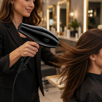 Sèche-cheveux professionnel de salon de qualité supérieure avec concentrateur en plastique de 2200W