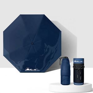 Paraguas de Bolsillo Plegable de 8 Varillas de Fibra de Vidrio para Hombre, Resistente a los Rayos UV y a la Lluvia, Ideal para Viajes, Regalos y Obsequios - Product Image 2