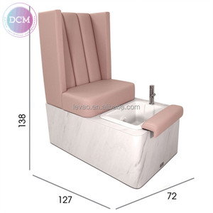 Station de pédicure rose <span class=keywords><strong>chic</strong></span> Ensemble d'équipement de salon de manucure Fauteuil de pédicure de massage spa <span class=keywords><strong>pour</strong></span> salon de beauté - Product Image 6
