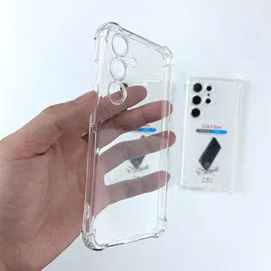 1,5mm stoß feste TPU transparente durchsichtige Hülle für iPhone 15 Pro Max Hülle Kamera erhöhte Schutzhülle für Samsung S24 Ultra