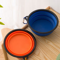Bol de voyage pliable pour chien, en silicone, pliable, personnalisé
