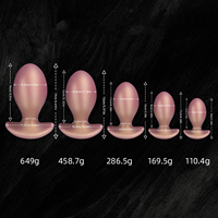 Plug anal portable de taille œuf pour femmes, masturbateur en silicone liquide, jouets sexuels pour adultes, vente en gros usine Dongguan