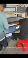 Impresora automática de serigrafía plana con secador UV