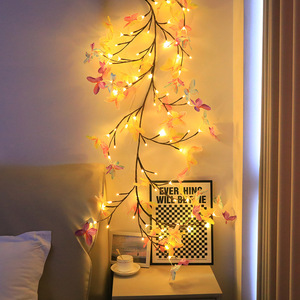 Luci a Stringa LED per Interni a Forma di Ramo d'Albero con 8 Modalità Dimmerabili, Controllo Remoto, Design a Farfalla, Alimentazione USB, Luce Calda CRI, per Natale - Product Image 3