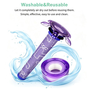 Nouveau kit de remplacement de filtre pour aspirateur sans fil Dyson <span class=keywords><strong>V7</strong></span> V8 SV10 SV25 SV37 <span class=keywords><strong>V7</strong></span> V8 Slim Animal <span class=keywords><strong>Motorhead</strong></span> # 965661-05&967478-05 - Product Image 6