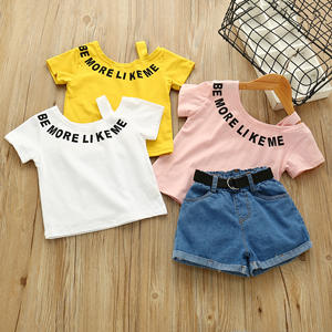 Pantalones para niños grandes Camiseta con gancho y hermosa niña La mejor marca americana Ropa Nuevos productos en el mercado de China - Product Image 2