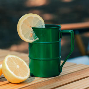 Retro Stainless Steel Outdoor <b>Mug</b> 2.0 L Lightweight <b>Camping</b> Drinkware Silver Color - Product Image 2