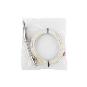 Capteur de température K/E/PT100, filetage M12*1.5, câble tressé en acier inoxydable, longueur personnalisée de 1 à 5 m pour injection plastique - Product Image 1