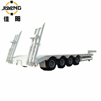 Remorque surbaissée pour transport lourd 3/4/60/80/100 tonnes, prix fabricant, vente chaude