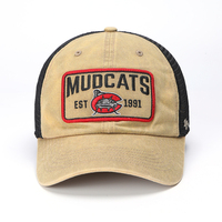 Gorra de camión de red deportiva antigua de 6 paneles con bordado 3D personalizado al por mayor para hombres y mujeres, sombrero de malla de algodón a la moda para pesca y ciclismo