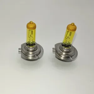 12V-24V H7 Màu Vàng tráng xe đèn pha Bóng đèn loại bóng đèn