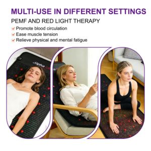 लक्जरी ए 8000 चिकित्सा जैव अमेथिस्ट क्रिस्टल पेम्फ मालिश गद्दे गर्मी स्वास्थ्य जैड टूरमैडिन मैट मैट फोटन लाल प्रकाश - Product Image 5