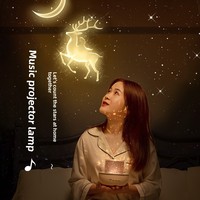 Projecteur d'étoiles créatif, lampe de nuit romantique pour chambre à coucher et chevet, idéal pour la maison et comme cadeau d'anniversaire pour enfants