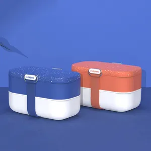 Neue Produkte 1350ML SPECKLE Farb wiedergabe Lunchbox Double Layer Custom Bento Box