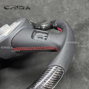 Volante de fibra de carbono adecuado para Audis A6L A4L RS4 GT A3 A4 A5 A6 A7 A8 TT Q3 <span class=keywords><strong>Q4</strong></span> Q5 Q7 Q8 R6 R8 RS S3 S4 S5 S6 - Product Image 6