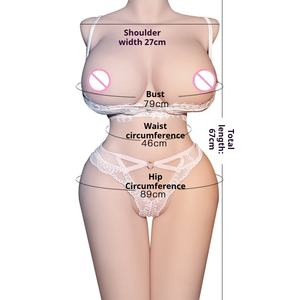 Erkekler İçin Gerçekçi Dokunuşlu Yarım Gövdeli Seks Bebeği Aktivite İskeleti Telaffuz Büyük Göğüslü Vajinal Anal Çift Kanallı Mastürbasyon Oyuncağı - Product Image 4
