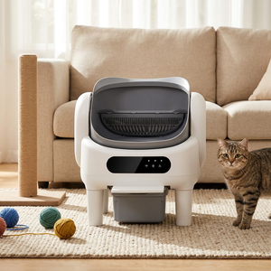 Smart Automatic Self-Cleaning Open <b>Top</b> Designed Litter Box Large Capacity Easy cleaning ABS+PP Material WiFi App Control for <b>Cat</b> - Product Image 1