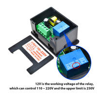 Pengontrol waktu mikrokomputer DC 12V 24V AC 110V-220V Relay Delay waktu Digital LCD saklar Delay waktu Relay waktu dapat disesuaikan