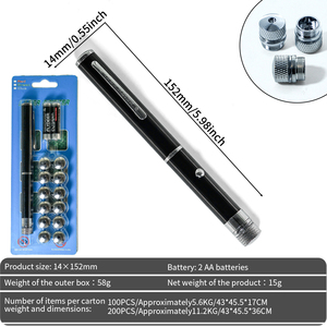 Con trỏ <span class=keywords><strong>laser</strong></span> màu xanh lá cây với đầu chiếu 13 trong 1, nhiều mẫu để ngắm sao, thiên văn học và vui chơi ngoài trời - Product Image 4