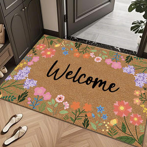 Venta al por mayor a granel de fibra de coco para exteriores, alfombrillas de fibra de coco lisas en blanco, alfombrillas de puerta de fibra de coco artificiales con impresión personalizada - Product Image 1