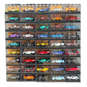 <span class=keywords><strong>Modellini</strong></span> di <span class=keywords><strong>Auto</strong></span> Diecast di Alta Qualità in Metallo in Scala <span class=keywords><strong>1</strong></span>:64, <span class=keywords><strong>24</strong></span> Stili Impilabili per Bambini a Ruota Libera con Scatola Espositiva Trasparente - Product Image 1