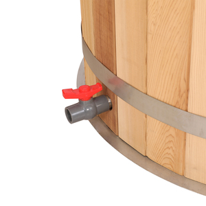 Bañera de Hielo Redonda de Cedro Rojo de 1HP con Control Wifi, para Interior y Exterior, con Cubierta - Product Image 4