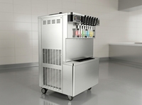 Machine à glace molle commerciale 7 saveurs, sur pied, 60-65 L/H, 220V, CE, approvisionnement direct usine