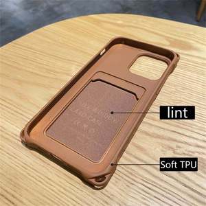 Funda para Teléfono con Tarjetero y Correa para iPhone 17 16 15 14 13 12 Pro Max Plus, Diseño de Accesorios Móviles, Cubierta Trasera de TPU Líquido - Product Image 5