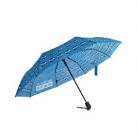 Parapluie semi-automatique pliable à 8 baleines, impression numérique intégrale personnalisée, compact, pour usage quotidien, protection pluie et soleil, vente en gros