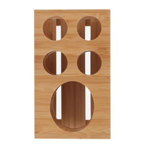 Soporte <span class=keywords><strong>de</strong></span> <span class=keywords><strong>pasta</strong></span> <span class=keywords><strong>de</strong></span> <span class=keywords><strong>dientes</strong></span> y cepillo <span class=keywords><strong>de</strong></span> <span class=keywords><strong>dientes</strong></span> <span class=keywords><strong>de</strong></span> madera <span class=keywords><strong>de</strong></span> bambú sin terminar para Baño - Product Image 6