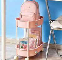 Chariot de rangement roulant multi-niveaux en plastique, chariot utilitaire pour salle de bain, cuisine, chambre, organisateur d'objets divers
