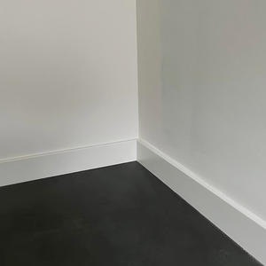 Massivholz MDF Kiefern leisten Weiß grundierte Fuß leiste Wasserdichte <span class=keywords><strong>PVC</strong></span>-Innen leisten Traditionelles Design Sockel leiste - Product Image 6