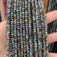 Perles de jade facettées Hui Rui en gros 2*4mm, perles de pierres précieuses rondelles, perles de pierres en forme de soucoupe pour le bricolage