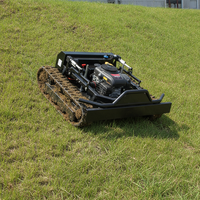 Tondeuse robot agricole télécommandée sur chenilles de haute qualité, homologuée CE, pour la coupe de l'herbe et le débroussaillage