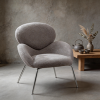 Fauteuil modulaire réglable en tissu blanc, style nordique simple et moderne, pour chambre, hôtel, appartement, salon