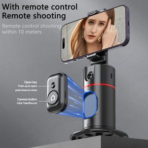 Trépied P02 en stock avec suivi automatique du visage et télécommande, support de téléphone rotatif à 360° pour vidéo - Product Image 2