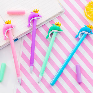 Креативные милые Корона Дельфин гелевая ручка шариковая ручка черный 0,5 мм гелевая ручка канцелярские принадлежности, школьные принадлежности - Product Image 3