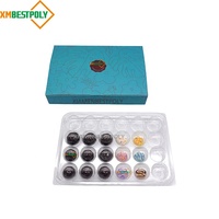 Boîte cadeau personnalisée de 24 truffes Brigadeiros au chocolat, emballage en papier pliable avec insert pour confiseries