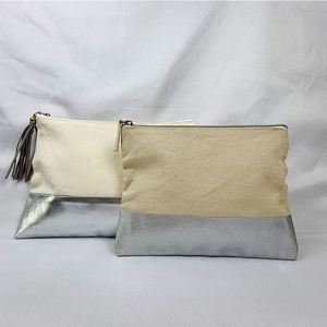Sac de maquillage portable grande capacité en toile de coton biologique avec logo personnalisé, pochette de voyage pour femme, fermeture éclair, mode, usage quotidien – Offre Spéciale - Product Image 6