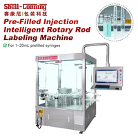 Machine d'étiquetage rotative intelligente à commande servo, entièrement automatique, en acier inoxydable, de qualité alimentaire, pré-remplie, 400 PPM, pour injection